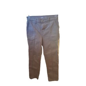 Old Navy Tan Cargo Pants Straight-Leg Design
